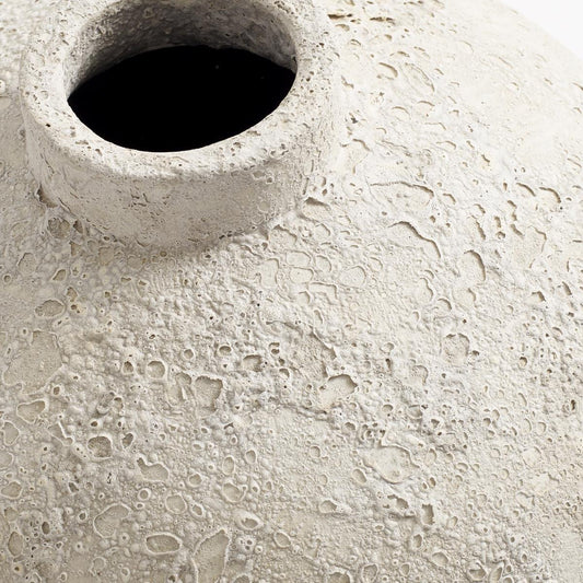 Terracotta Vase Luna grey 60cm