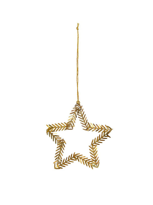 Weihnachtsanhänger Lamet messing antik