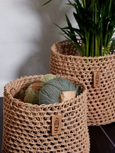 Flechtkorb Weaved Paper von Luebech Living auf