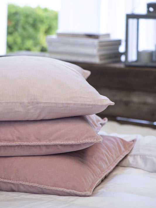 Dekokissen Velours Rose shadow 52x52cm