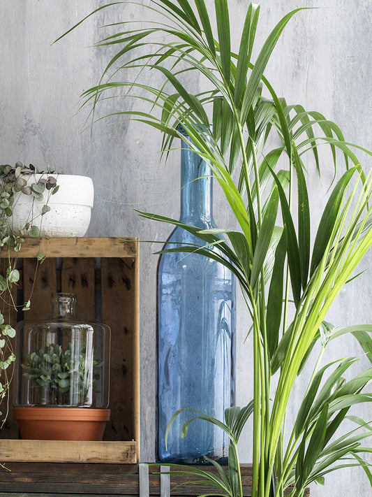 Glasvase Rioja dunkelblau 100cm