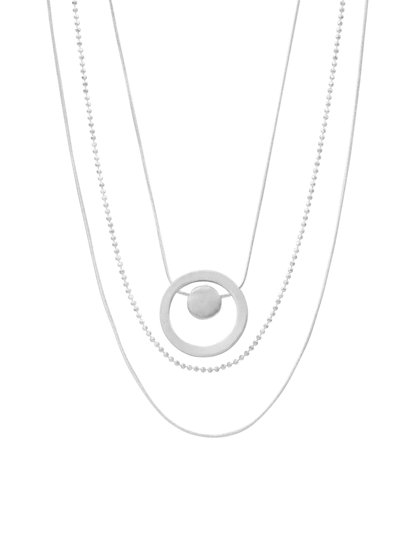 Halskette Vanity Circle dot, in 2 Farben