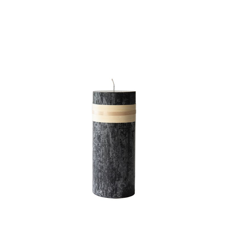 Blockkerze Timber 5x15cm, in 3 Farben