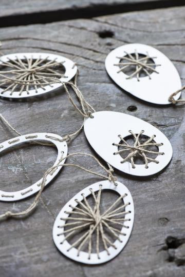 Deko Osterei aus Metall, in 3 Ausführungen