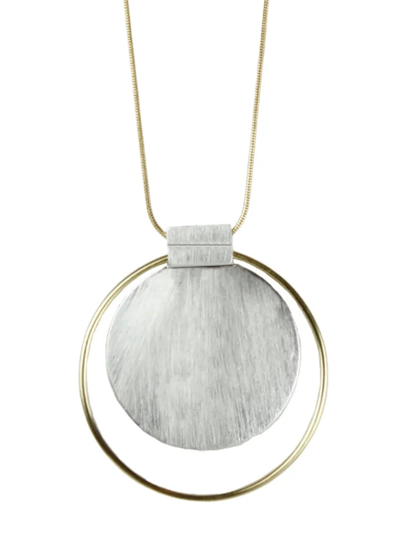 vanity fahrradanhänger Halskette Vanity adjustable 2 Tone Circle von Dansk Copenhagen auf thefjordhouse.com