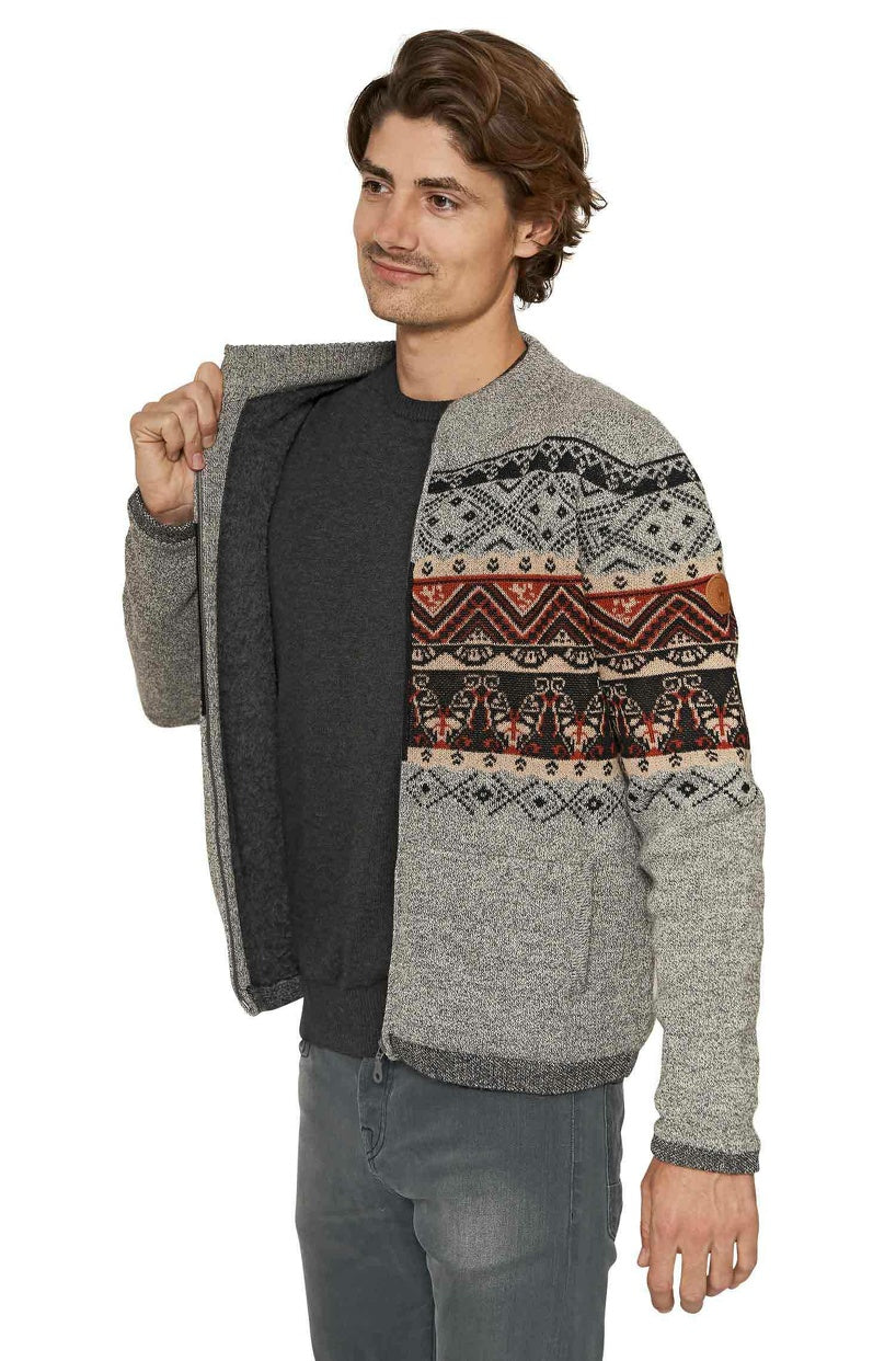 Apu Kuntur - Alpaka Herrenstrickjacke FIESTA