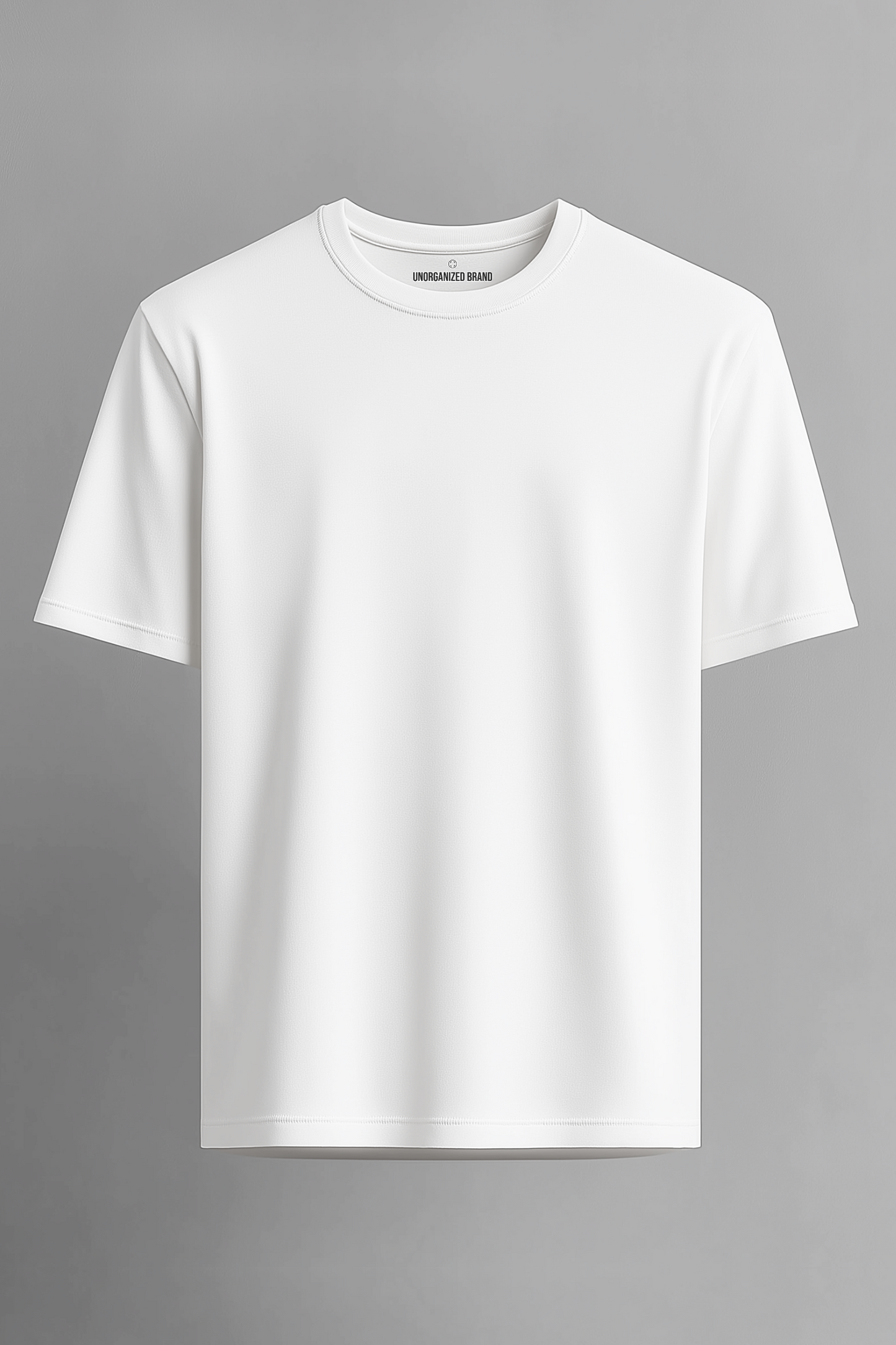 BASIC T-SHIRT GERADER SAUM T20, off-white