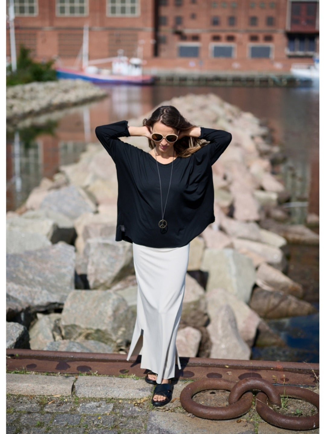 Jerseyrock lang 98033, in 2 Farben