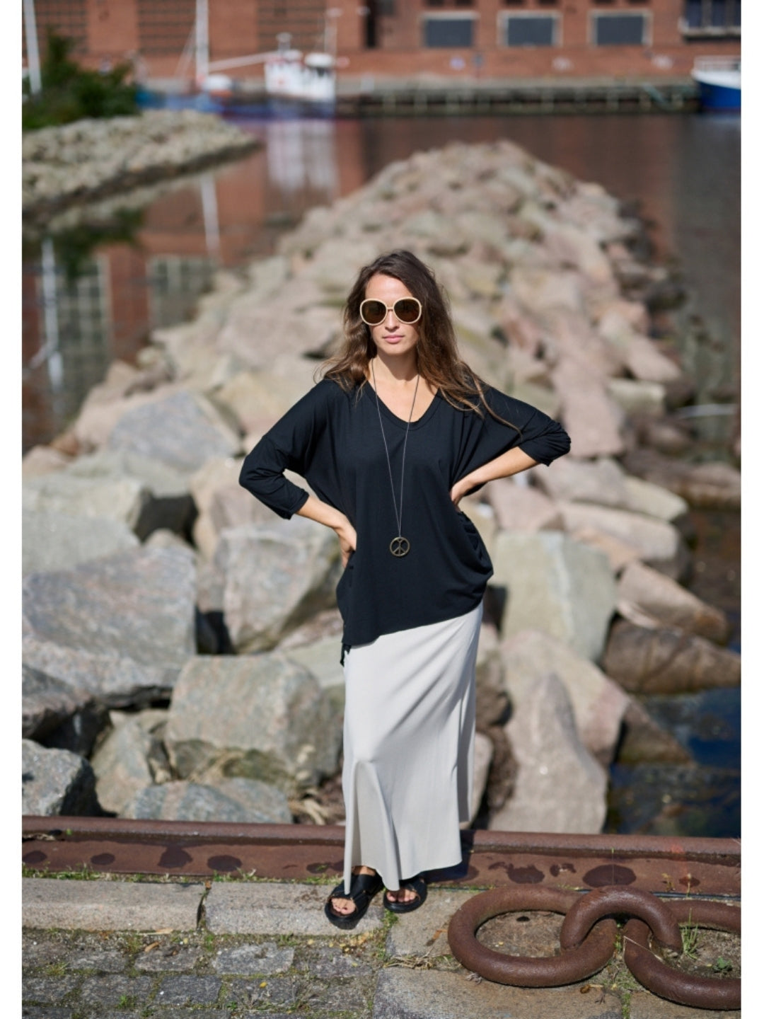 Jerseyrock lang 98033, in 2 Farben