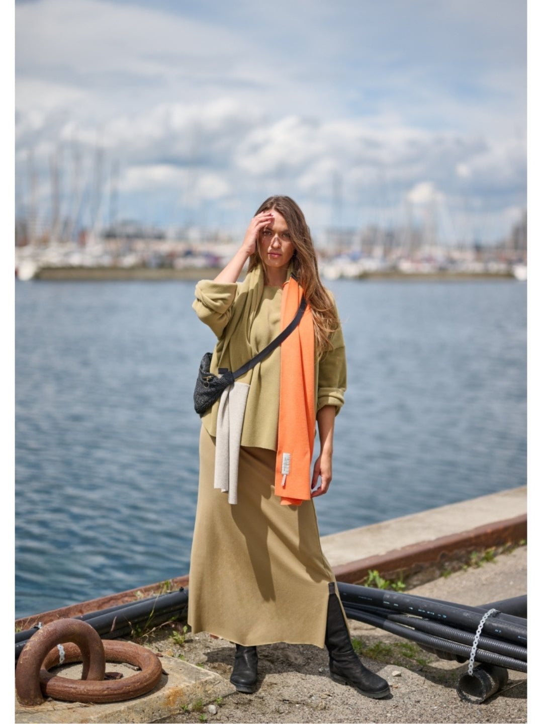 Jerseyrock lang 98033, in 2 Farben