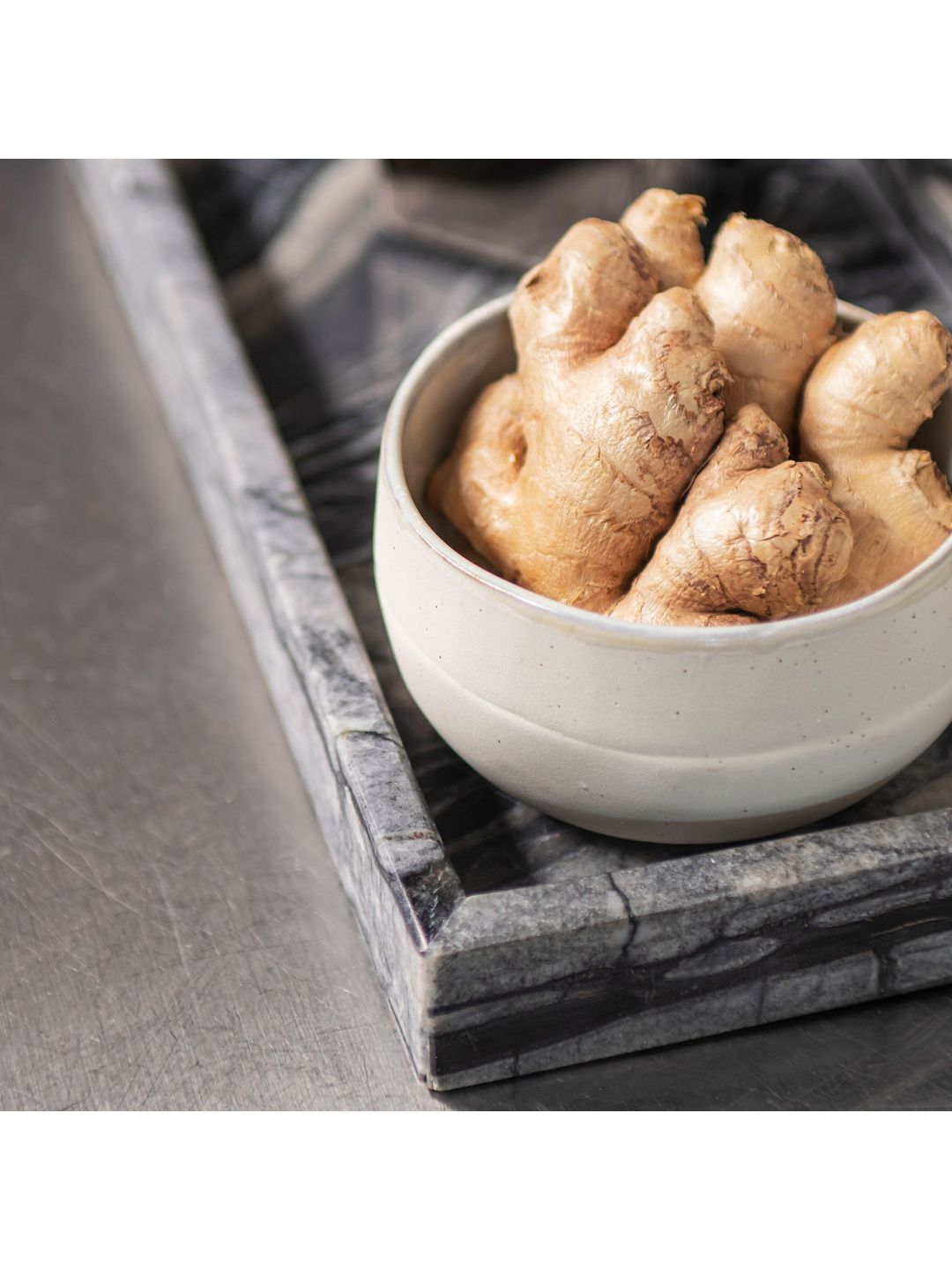 Tablett MARBLE schwarz/grau