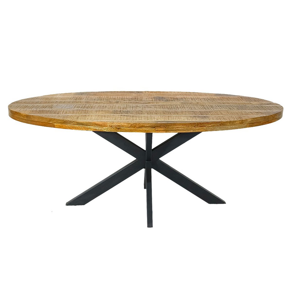 Esstisch - oval 190x100cm - Esszimmer Tisch - Liverpool - Mangoholz massiv