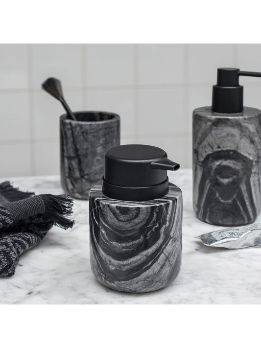 Seifenspender MARBLE schwarz/grau