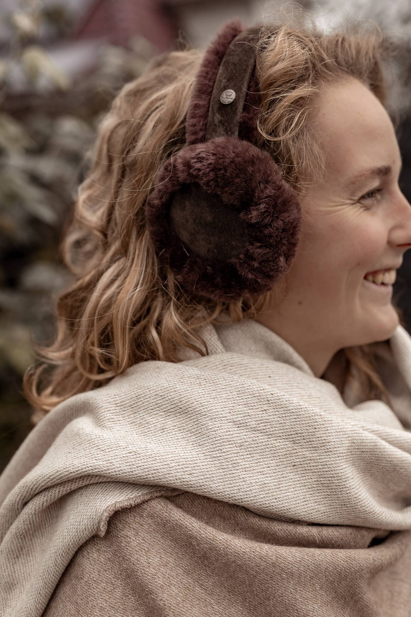 Van Buren- Lammfell Ohrenschützer