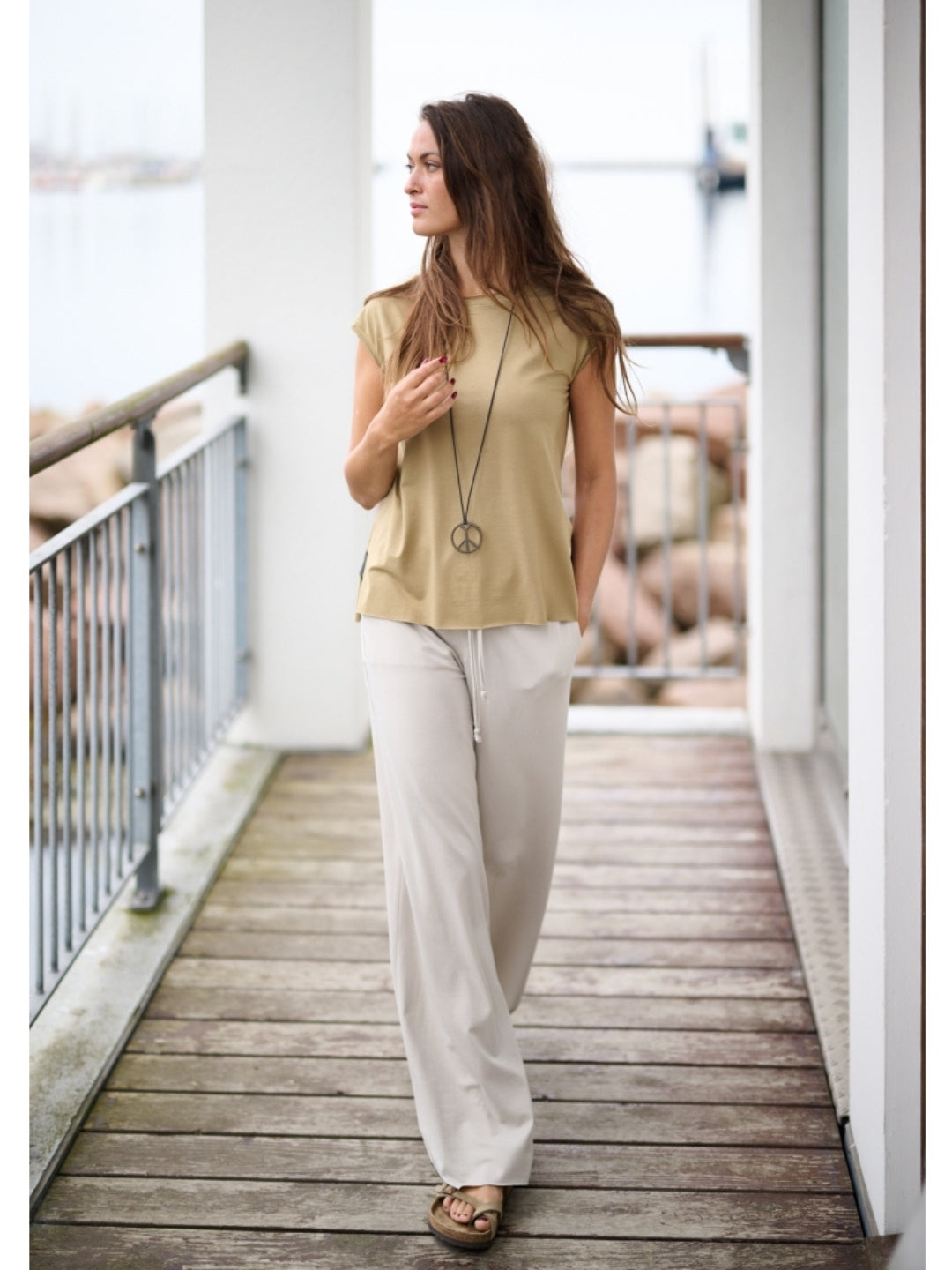 Jerseyhose mit weitem Bein 99013, in mehreren Farben