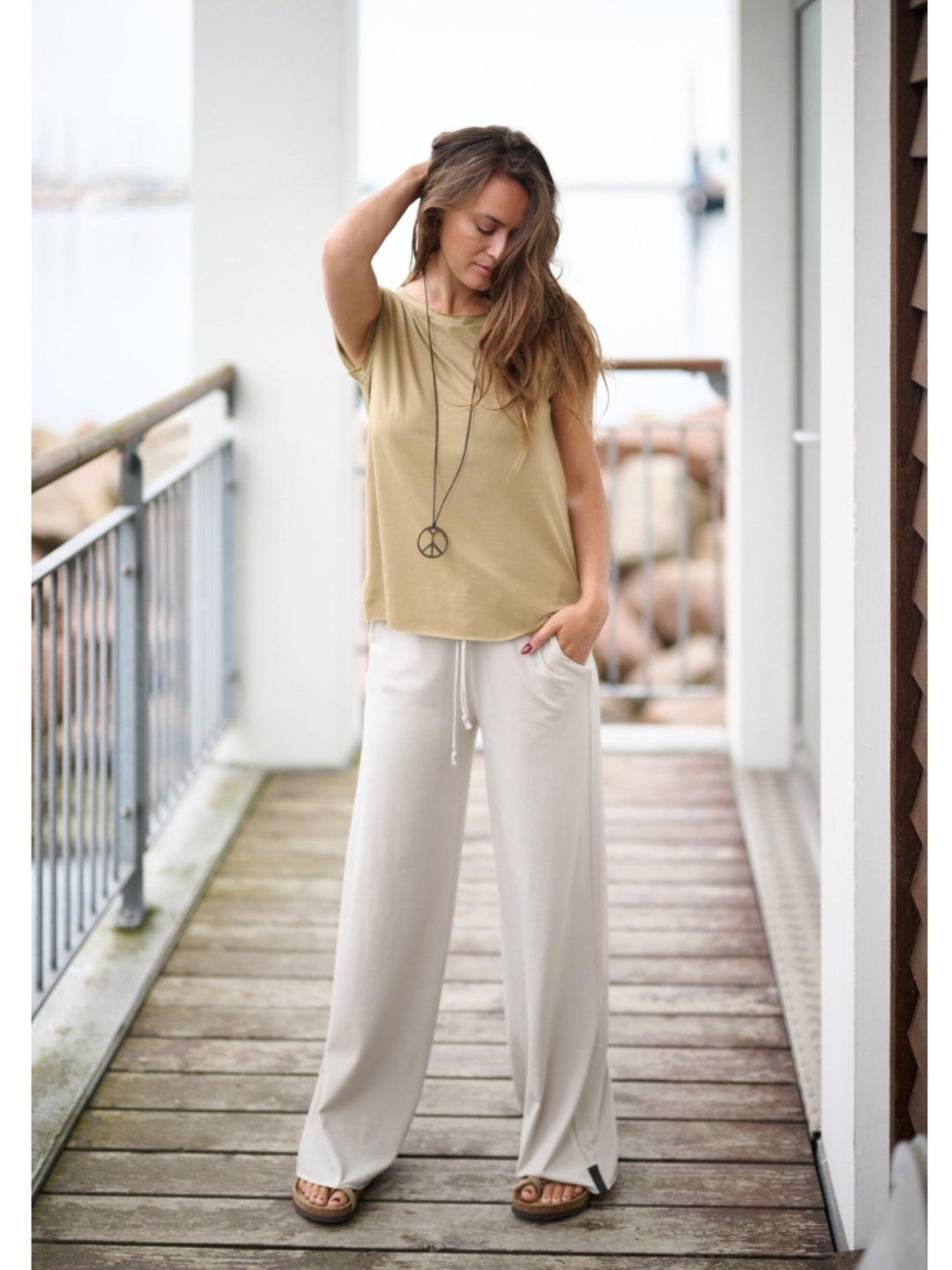 Jerseyhose mit weitem Bein 99013, in mehreren Farben