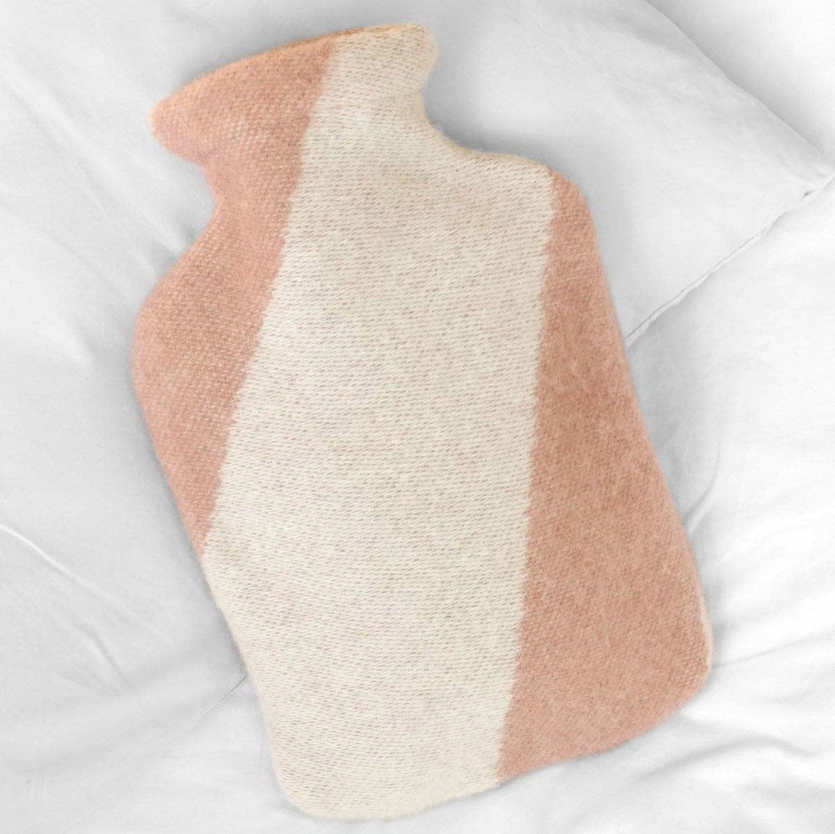 Wärmflasche & Bezug - Rosé - 100% Schurwolle