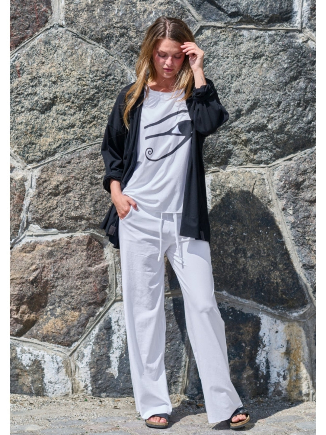 Jerseyhose mit weitem Bein 99013, in mehreren Farben