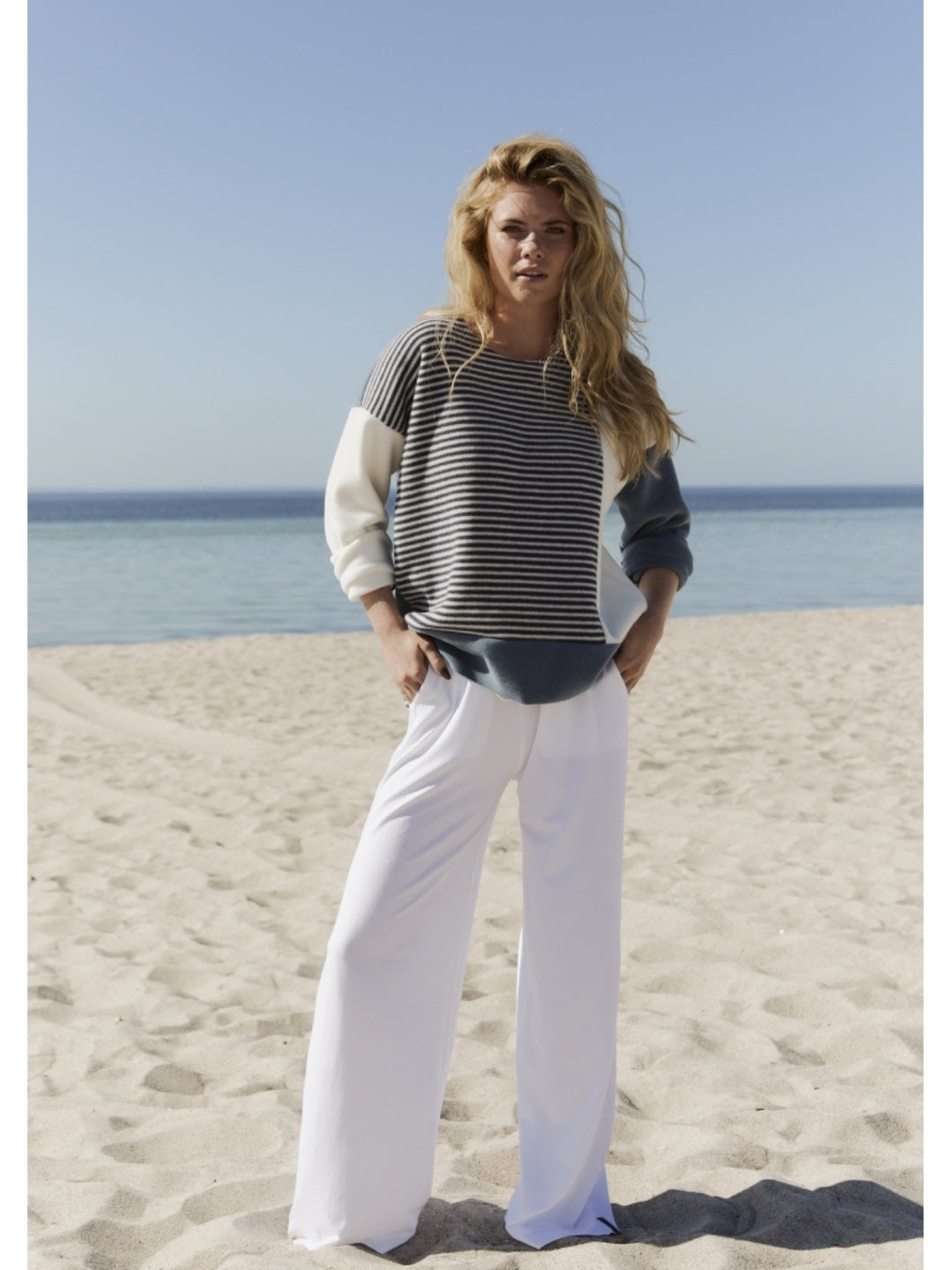 Jerseyhose mit weitem Bein 99013, in mehreren Farben