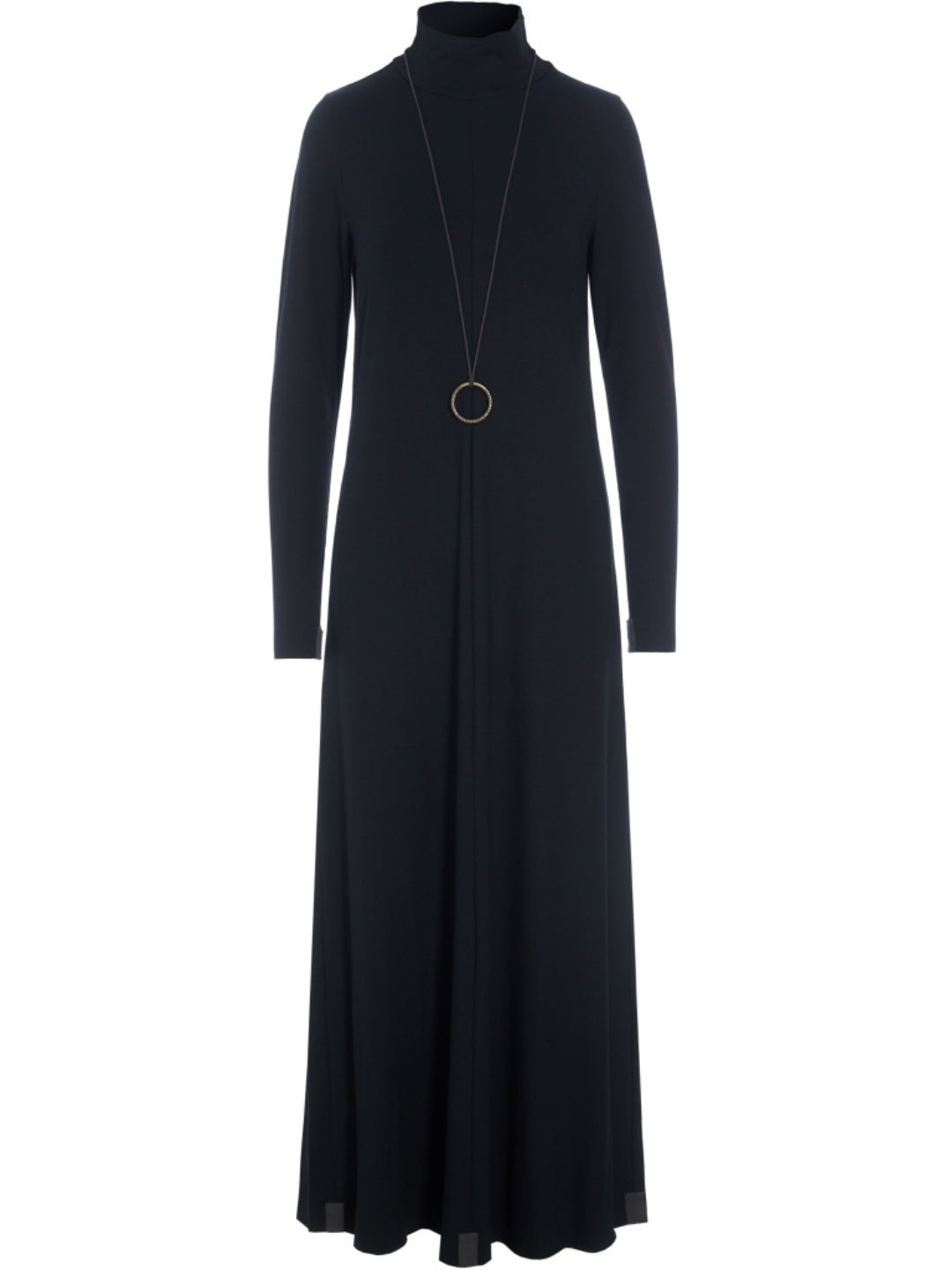 Rollkragenkleid mit Kette 98058, in zwei Farben