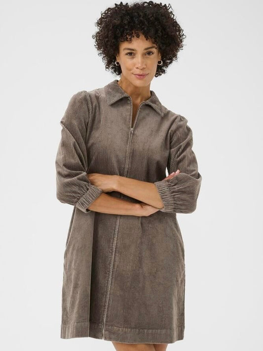 Cordkleid Eyvor PW falcon brown