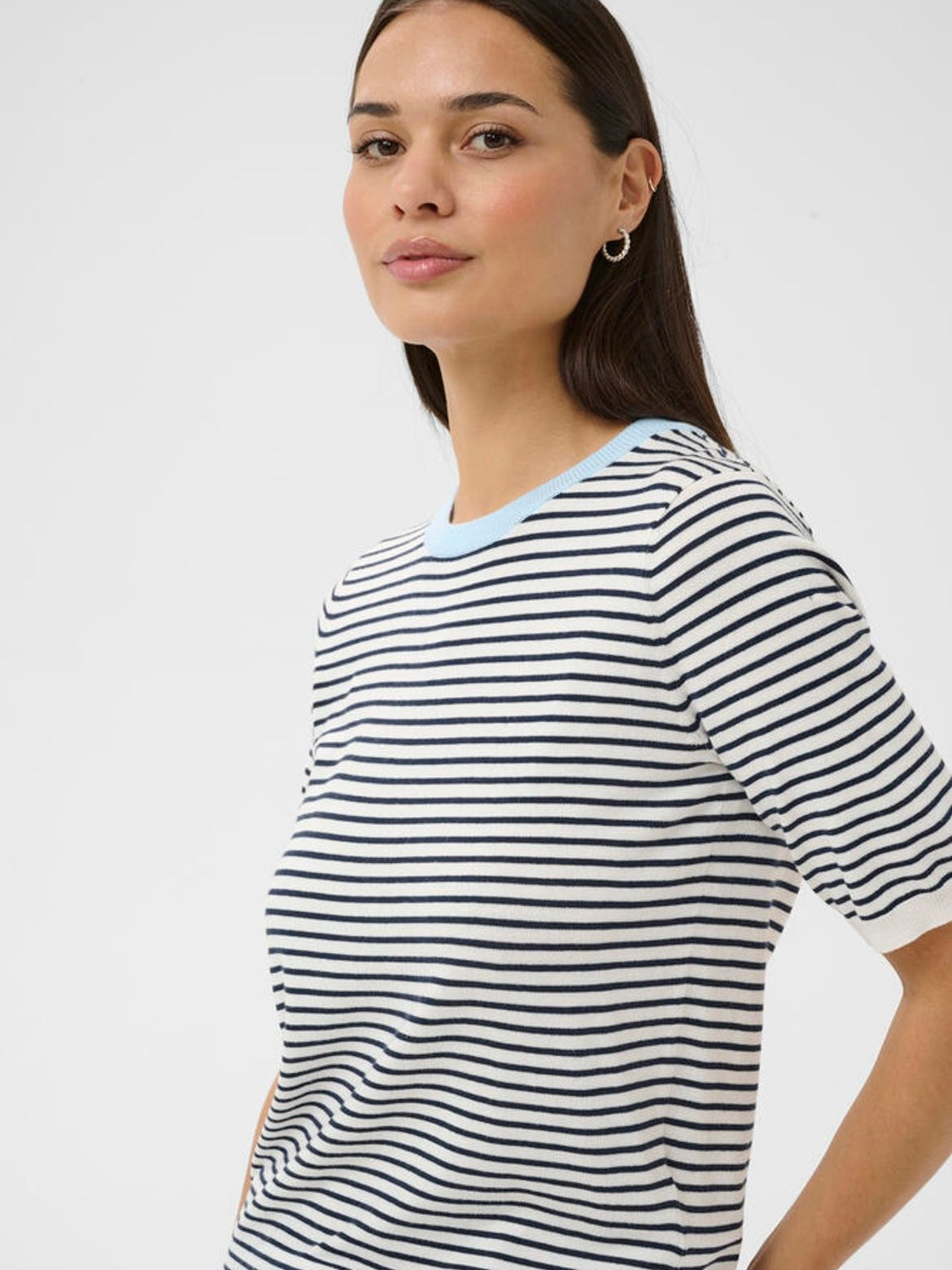 Pullover Lizza KA narrow striped chalk/midnight