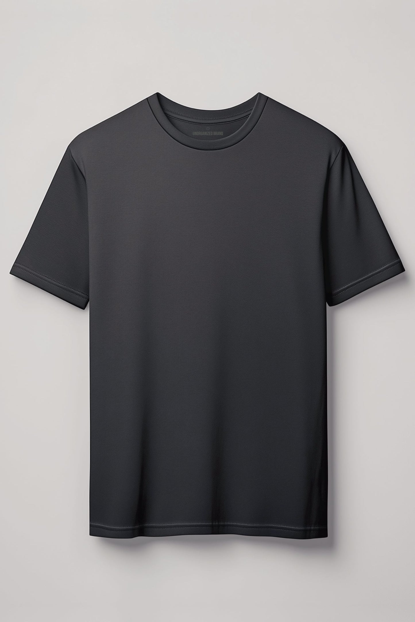 BASIC T-SHIRT GERADER SAUM T20, grau
