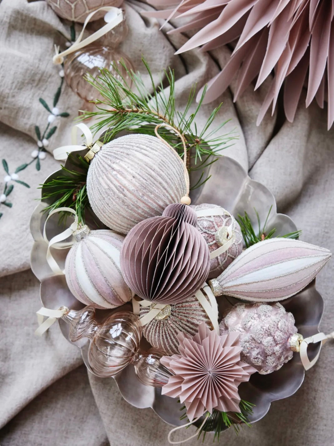 Weihnachtskugel Paline, in 3 Farben