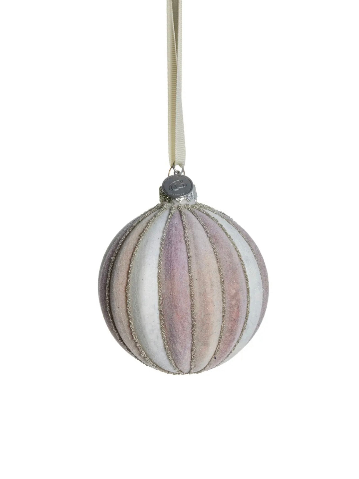 Weihnachtskugel Nomillia rosé