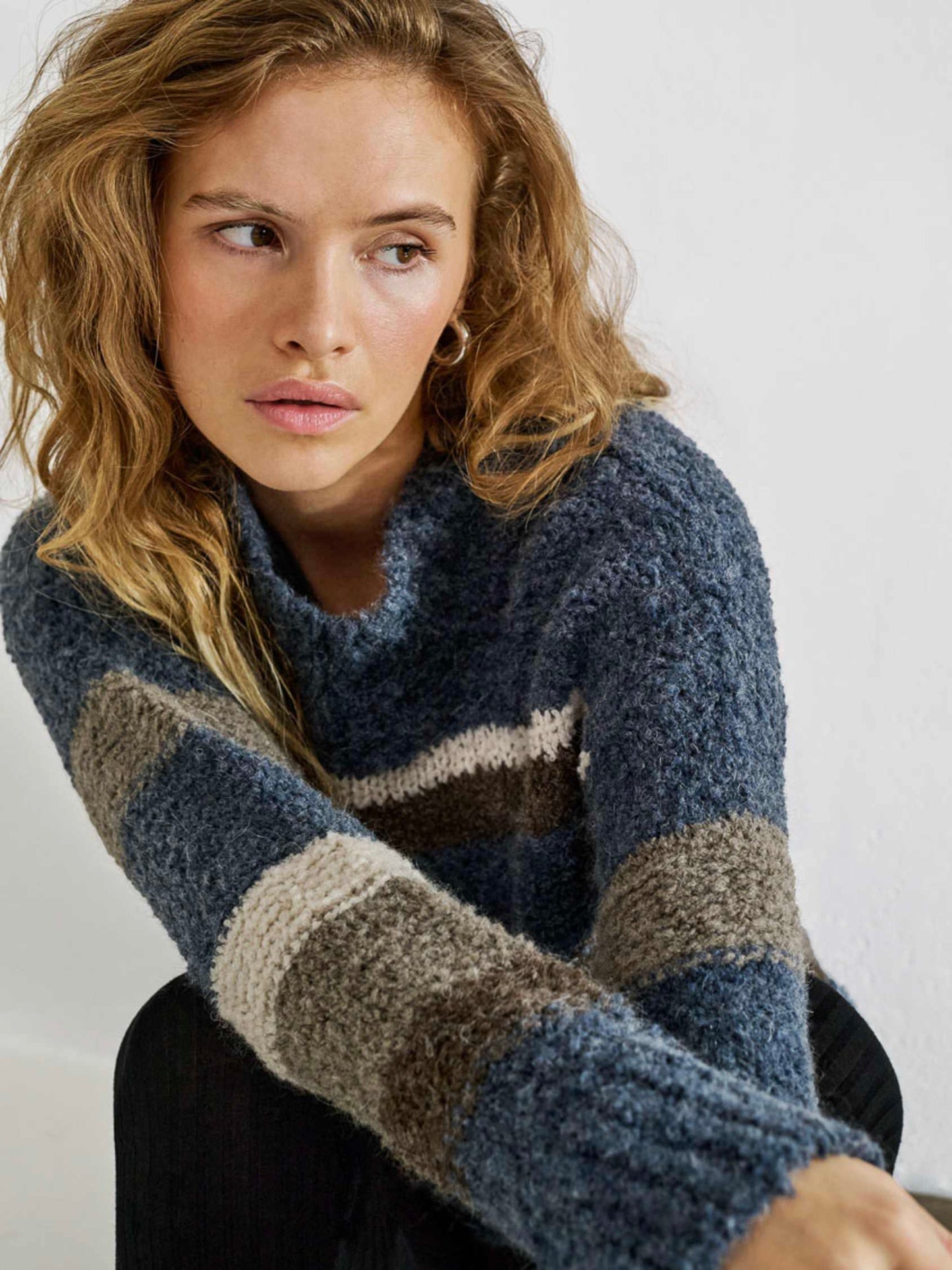 Pullover Line TT denim/taupe