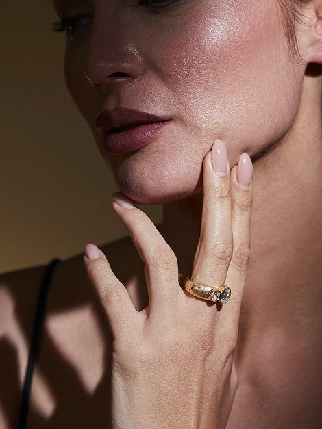 Ring Ira goldfarben, in 4 Farben