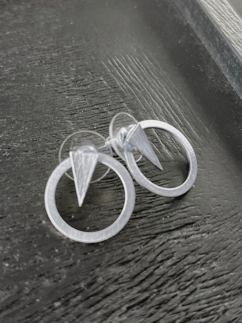 Ohrstecker Theia 2in1 Triangle & Circle, in 2 Farben