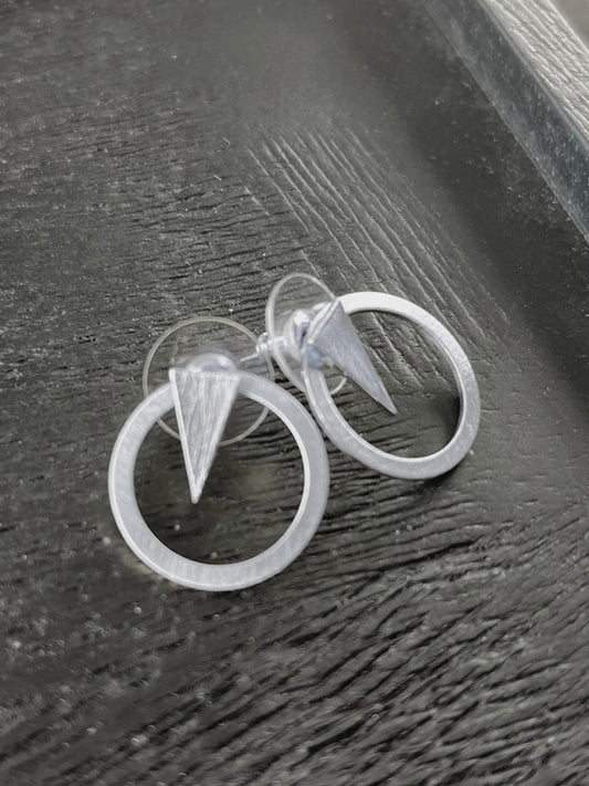 Ohrstecker Theia 2in1 Triangle & Circle, in 2 Farben
