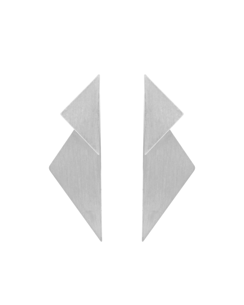 Ohrstecker Theia 2in1 Statement Triangle, in 2 Farben
