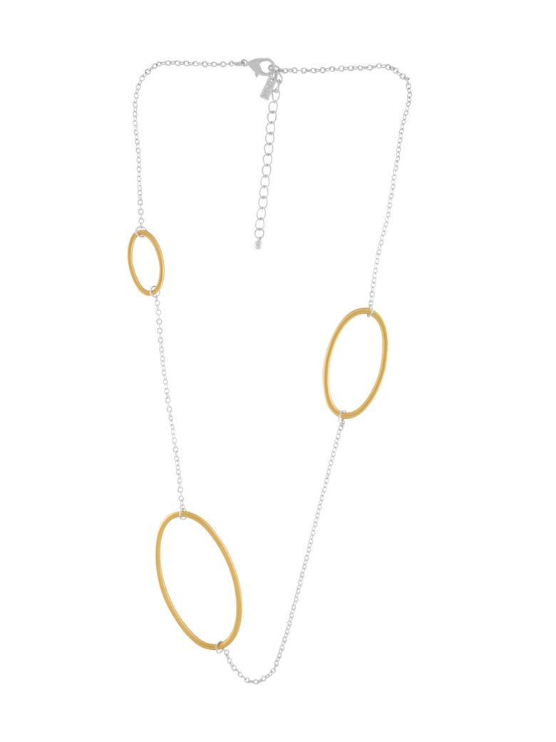 Halskette Tempeste long 2-Tone single Chain Multi