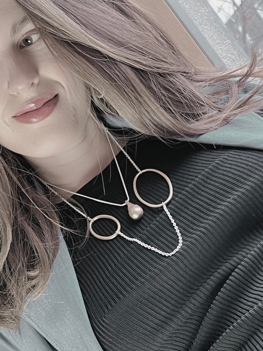 Halskette Tempeste long 2-Tone single Chain Multi