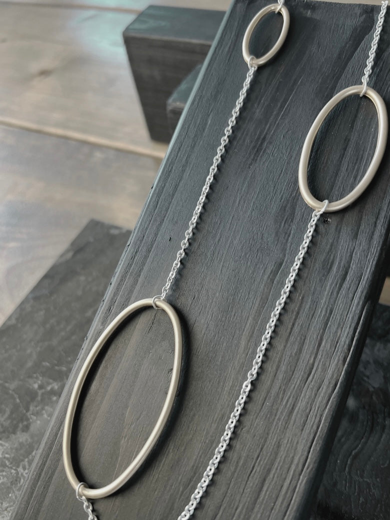 Halskette Tempeste long 2-Tone single Chain Multi