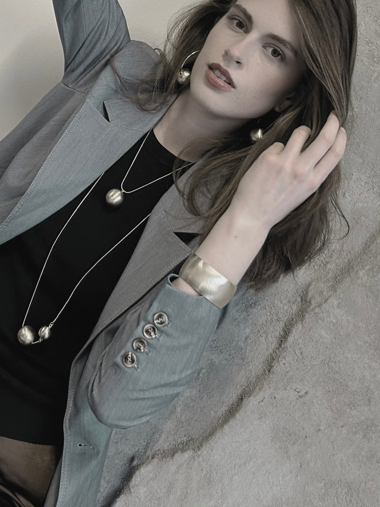 Halskette Tabitha adjustable double Ball, in 2 Farben