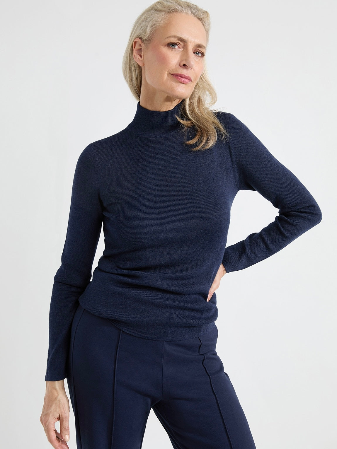 Rollkragenpullover Angie navy