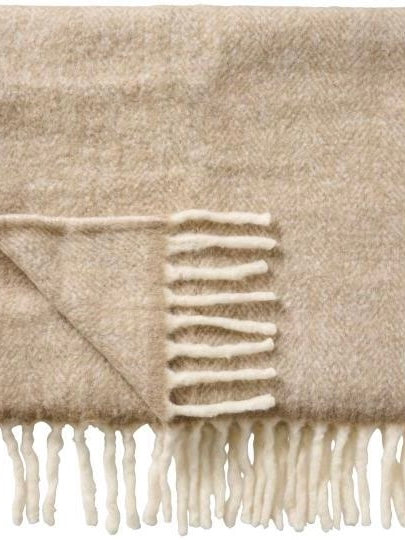 Wolldecke sand Melange
