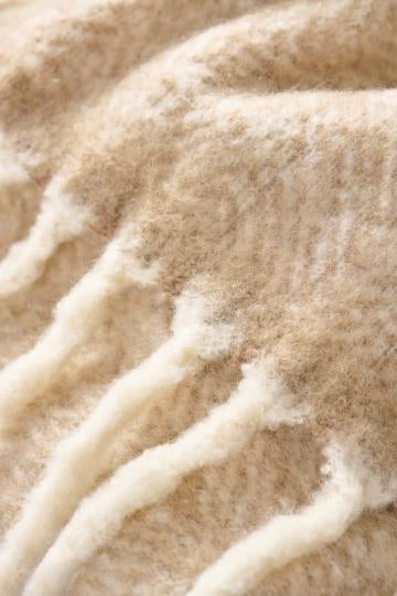 Wolldecke sand Melange