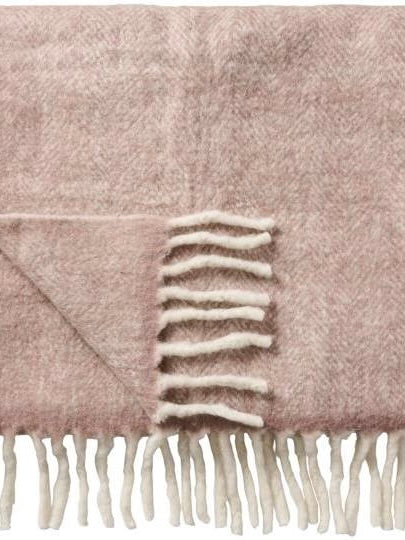 Wolldecke malva Melange