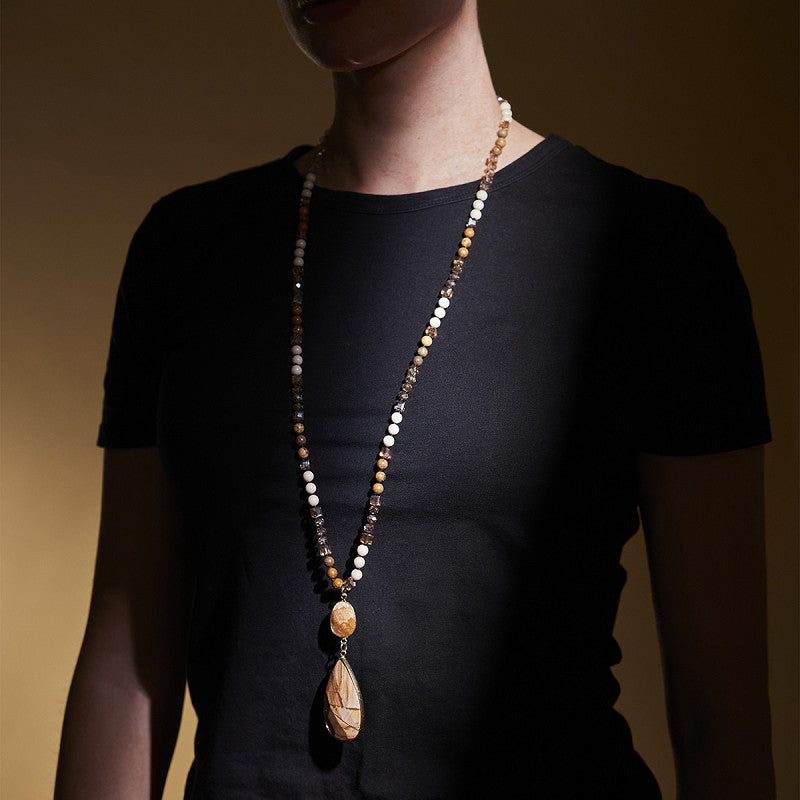 Halskette Camilla braun