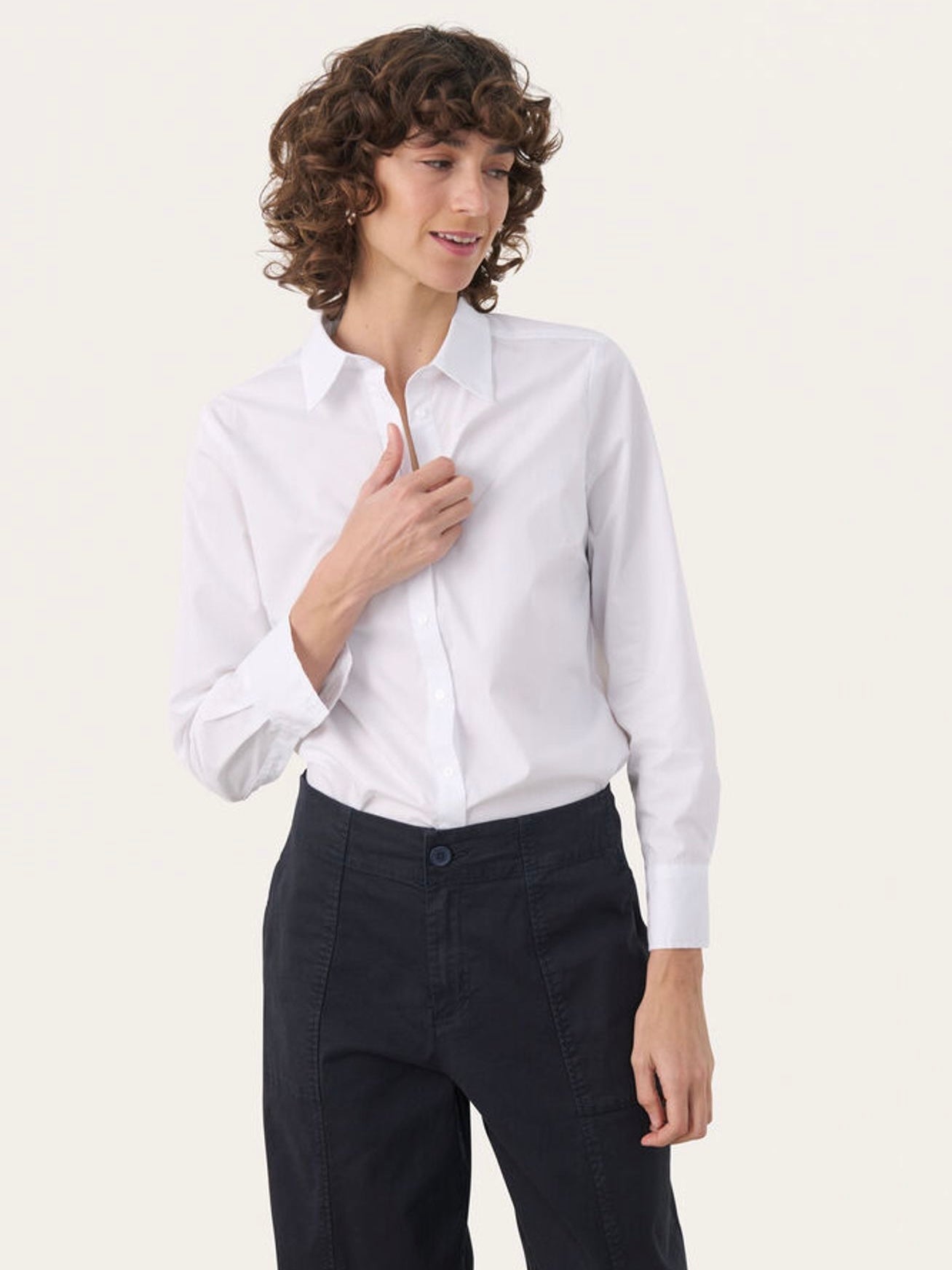 Hemdbluse Nimini PW weiß