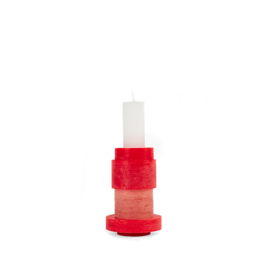 CANDLE STACK 03 - Red and Pink