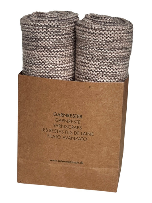 Wischtücher 2er Set aus Restgarn Sand Mix