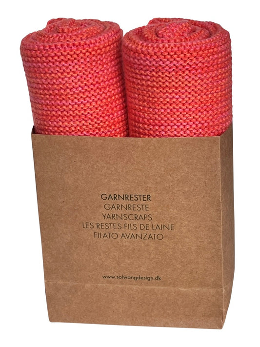 Wischtücher 2er Set aus Restgarn Flamingo Kombi