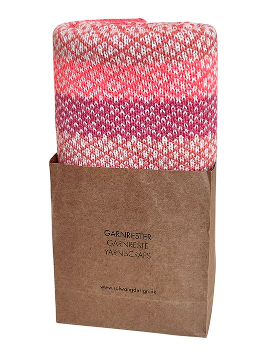 Küchenhandtuch aus Restgarn in feinem Jacquardmuster, Flamingo Mix