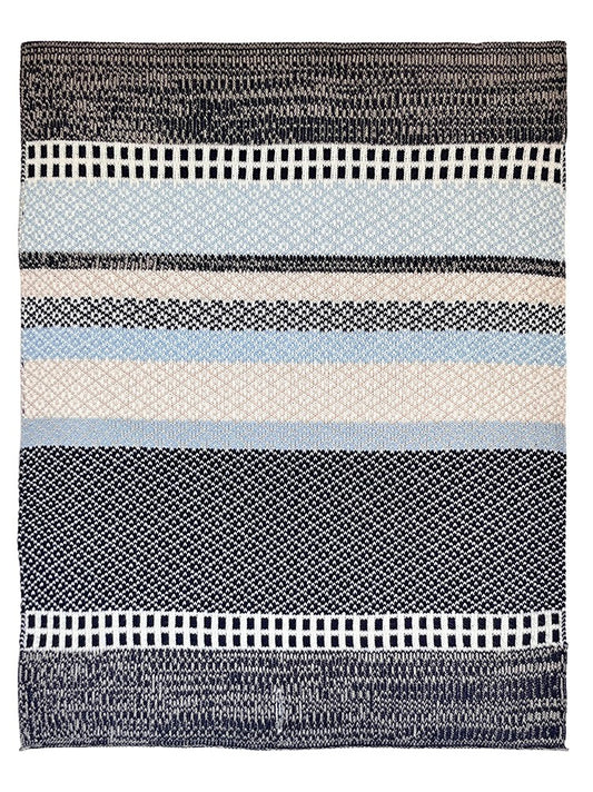 Küchenhandtuch aus Restgarn in feinem Jacquardmuster, ocean wave Mix