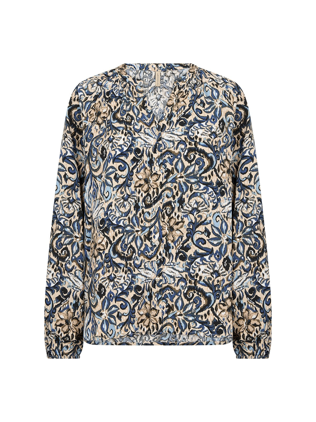 Blusenshirt SC-Vava 1 kobaltblau gemustert